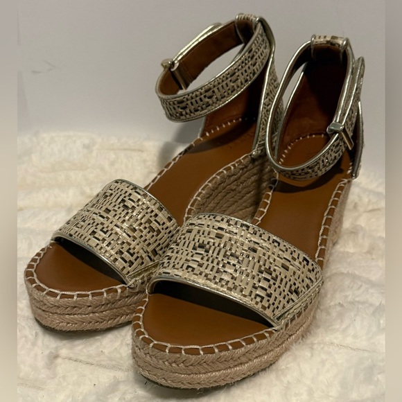 Franco Sarto Clemens Espadrille Wedge Sandals Women’s Size 9.5M - EUC - Picture 3 of 6